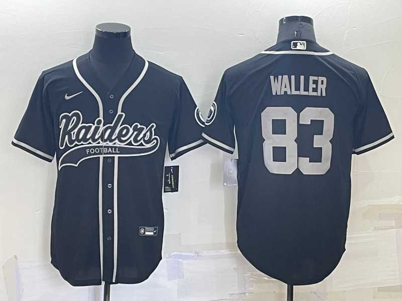 Men's Las Vegas Raiders #83 Darren Waller Black Stitched MLB Cool Base Nike Baseball Jersey,We sell and wholesale Men's Las Vegas Raiders #83 Darren Waller Black Stitched MLB Cool Base Nike Baseball Jersey on line form chian!